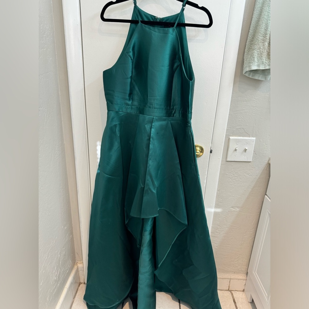 Lulus High Low Emerald Dress XL